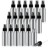 2oz Aluminum Fine Mist Spray Bottles Reusable Metal Atomizer Bottles Empty Small Spray Bottle Storage Travel Size with Black Pum