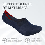 Xjarvis Premium 5 Pairs No Show Low Cut Loafer Socks For Men & Women Non Slip With Combed Cotton Socks For Sports Running & Hiking Pack Of 5 Navy (Free Size),Peach,4,B0B4G49ZC5