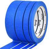 DOAY 4 Pack Blue Painters Tape - Masking Tape 0.25, 0.50, 0.75, 1 Wide - Multi-Surface, Smart Adhesion, Multi-Size Pack - 360FT