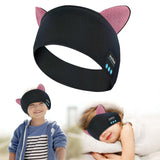 Joythink Kids Bluetooth Headband Headphones Sleep Mask Wireless Earphones Built in Thin Speaker Adjustable Sports Headset Sleep