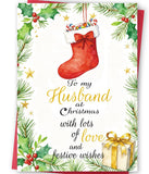 FANCYLUCKY Funny Christmas Card for Husband from Wife, Romantic Husband Christmas Card Gifts from Wife, Sweet Xmas Gift for Hubb