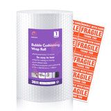 wanguagua Carton of 6 Rolls 15 Inch x 36 ft Bubble Packing Wrap for Moving Boxes Shipping Cushioning Supplies Perforated Every 1