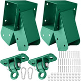 MorningRo Swing Brackets Set Swing Hangers with Mounting Parts for Outdoor Playground Backyard Equipment (4)