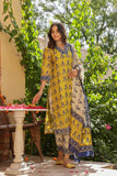 Anni Designer Women'S Rayon Blend Straight Printed Kurta With Pant & Dupatta (Uchiha Mustard-Vks04_L_Mustard_Large),Mustard,L,,,