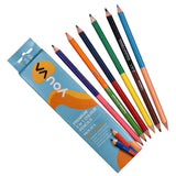 Navneet Youva | Premium 2 In 1 Colour Pencils | Pack Of 6/12| Set Of 2, Multicolored, 6.9Mm In Diameter And 174 Mm Lenght (35009