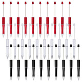 jiebor 30Pcs Halloween Beadable Pens Plastic Bead Ballpoint DIY Cute Cool Pens Black Ink for Women Men Bridal Graduation Gift Of
