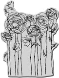 Stampendous Cling Rubber StampRanunculus Field