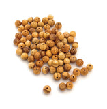 Wanchako Palo Santo Round Beads - 100 Count - Natural Aromatic Peruvian Handcrafted Beads for Jewelry Making, Malas, Craft (6mm)