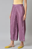 W Shantung Strechable Parallel Pants For Women | Shantung Parallel Pants For Women | Trousers For Women | W For Woman Pink M 22Auw62096-217591