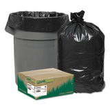 Earthsense Commercial RNW5820 Recycled Can Liners, 5560gal, 2mil, 38 x 58, Black (Case of 100)
