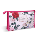 Nfi Essentials Pu Floral Print Makeup Pouch For Women, Stylish Pouches For Makeup Accessories & Travel Organiser, Cosmetic Pouch
