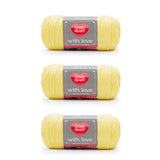 Red Heart with Love Daffodil Yarn - 3 Pack of 198g/7oz - Acrylic - 4 Medium (Worsted) - 370 Yards - Knitting/Crochet Deep Blues