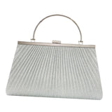 Atorse Evening Clutch Handbag Elegant Evening Bag For Dinner Holidays Birthday Gift Silver