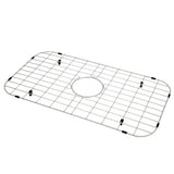 LQS Kitchen Sink Bottom Grid and Sink Protector, Sink Rack for Bottom of Grid 26 x 14 with Center Drain Hole for Handmade Single
