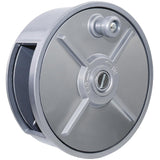 Tie Wire Reel Coil Holder Wheel, 6.25 Lightweight Aluminum Tie Wire Reel Wheel with Rewind Knob &Built-in Belt Loops,Left Handed