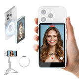 SYNCO XView Magnetic Wireless Phone Monitor for iPhone & Android, 4K/1080p Rear Camera Vlog Screen with 164FT Range, Built-in Sp