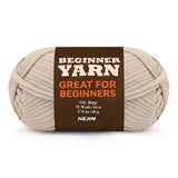 60g Beige Yarn for Crocheting and Knitting;66m (72yds) Cotton Yarn for Beginners with Easy-to-See Stitches;Worsted-Weight Medium