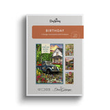 DaySpring - Dona Gelsinger - Down Home Birthday - 4 Design Assortment with Scripture - 12 Birthday Boxed Cards & Envelopes (U161