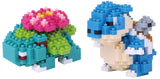nanoblock - 2 Sets Bundle - Venusaur and Blastoise - Adjustable Pokemon Characters