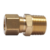 LTWFITTING Brass 3/8-Inch OD x 3/8-Inch Male NPT Compression Connector Fitting(Pack of 25)