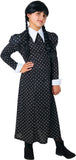 Wednesday TV Series: Wednesday Addams Costume Dress for Kids by Rubies, Girls Large