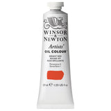 Winsor & Newton Artists' Oil Color, 37ml (1.25 oz) Tube, Bright Red