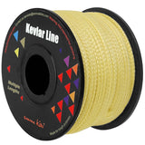 emma kites 100% Kevlar Braided String Utility Cord 200Ft 100Lb Abrasion Flame Resistant, Tactical Survival Fishing Assist Cord M