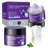 Teeth Restoration Mineral Powder, 2 Pcs Natural Mineral Tooth Powder with Hydroxyapatite, Calcium & Magnesium - Strengthens Enam