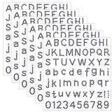 Clabby 6 Sheets Glitter Rhinestone Letter Stickers Bling Crystal Alphabet Letter Gemstone Border Sticker 26 Letters and 10 Numbe