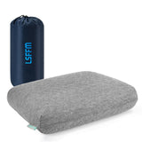 LSFFM Travel & Camping Memory Foam Pillow, Travel Essentials, Hammock Pillows with Double-Layered Pillow Cover, Easy to Clean, C