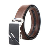 Zacharias MenS Faux Leather Belt (Bxx5312_Brown) (Free Size_Pack Of 1)
