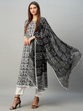 Gosriki Women'S Rayon Blend Anarkali Printed Kurta With Pant & Dupatta (Yutika Black-Gs_S_Black_Small),Black,,B0CLH6T7HL
