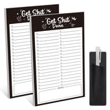 Thboxes 2 Pack Grocery List Magnet Pad for Fridge with Pen Holder, Total 120 Sheets Magnetic Note Pad for Fridge Full Back Magne