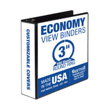 Samsill 3 Inch 3 Ring Binder, Made in USA, Economy Round Ring, Clear View Cover, 550 Sheet Capacity - for School, Home, Office -