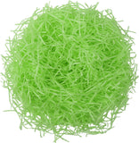 Incheon Party Paper Grass Gift Basket Filler, 50G Shredded Green Crinkle Cut Paper, Decorative Gift Box Packaging Material