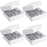HOXHA Trading Card Storage Box - Waterproof Organizer for TCG, MTG, Sports Cards Heavy-Duty Archival Box with Dividers Collector