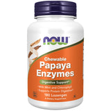 Now Foods - Chewable Papaya Enzymes, 180 Lozenges