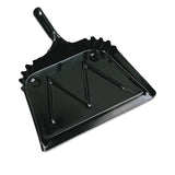 BOARDWALK 04212EA Metal Dust Pan, 12Inch Wide, 2Inch Handle, Black