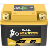 Maxlithium 2.5Ah 210CA 12V Motorcycle Lithium Battery - Perfect Replacement for YTX4L-BS/YTX5L-BS/YTZ6-BS/YTX7L-BS, High-Rate Ce