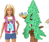 Barbie Wilderness Guide Doll And Playset, Blonde Fashion Doll With 10 Animal Figures, Tree, Rainbow And More