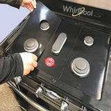 Stove Protector Liners Compatible with Whirlpool Stoves Whirlpool Gas Ranges - Customized - Easy Cleaning Liners for Whirlpool Compatible Model WGG745S0FS00-New