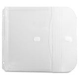 C-Line Binder Pocket, Side Loading, Clear, 5/PK, 1 in Gusset