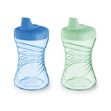 NUK Fun Grips Hard Spout Sippy Cup, 10 oz. | Easy to Hold, BPA Free, Spill Proof Toddler Cup, 2pack, Assorted Color