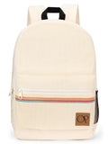 Ocean Pacific OG Corduroy Backpack for Travel, Sports, Beach, Work, Casual Daypack for Men Women Fits 15.6 Inch Laptop (Beach)