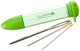 Clover Chibi darning Needles, 6.2 Height x 2.1 Length x 0.8 Width, Blue/White