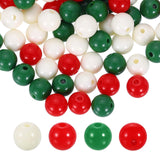 HARFINGTON 100pcs Mixing Colors Acrylic Round Beads 10mm Dia 1.9mm Hole Plastic Resin Smooth Balls Loose Bead for Jewelry Making