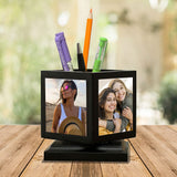 Personalised Photo Pen Stand, Custom Picture Desk Organizer Pen Holder, Birthday Anniversary, Gift for Boyfriend Girlfriend Husb