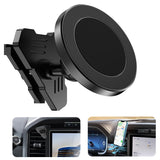 Surfcabin CNC Magnetic Truck Air Vent Phone Holder, Metal Phone Mount Cradles for F150, Compatible with Ford F150 2021-2025 & Su