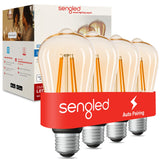 Sengled Smart Edison Bulbs, S1 Auto Pairing with Alexa Devices, Vintage Smart Light Bulbs That Work with Alexa, Bluetooth Mesh S