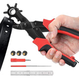 Mr. Diy Crafts 1 Pc Revolving Leather Punch Pliers Or Punching Machine 6 Hole Sizes For Leather Belts, Watch Bands Bags Dog Coll